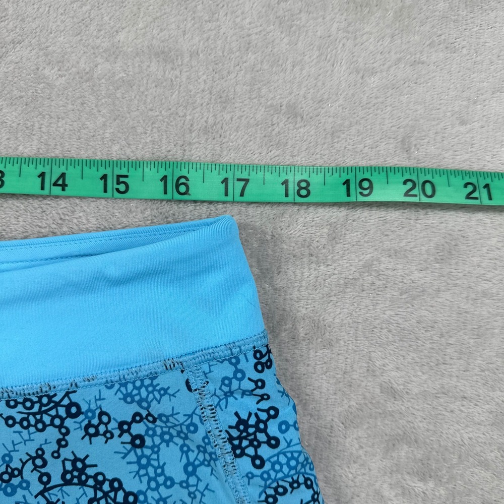 Patagonia Skort Women Large Blue Floral Activewear Running Hiking Outdoor Summer - Picture 7 of 10
